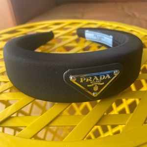 Prada Nylon Headband Tiara Black